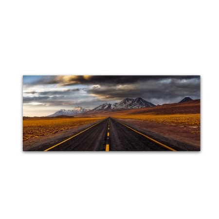 Adhemar Duro 'Yellow Road' Canvas Art,20x47